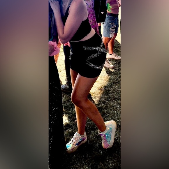 Black Beaded Mini Skirt - Picture 1 of 2